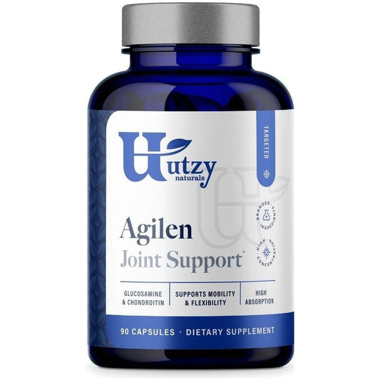 Agilen | Joint Support Supplement W/Glucosamine & Chondroitin | Hyaluronic Acid  | 90 Capsules | 3Rd Party Tested