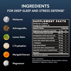Bodi Last Thing Complete Sleep & Night Time Stress Defense Supplement 90 Capsules