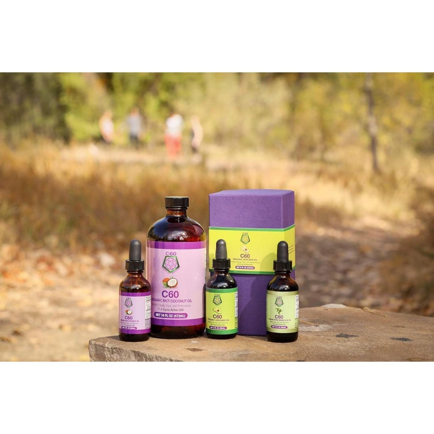 C60 Power - Organic MCT Coconut Oil, 2 Fl Oz, 99.99% Pure Carbon Fullerenes, Lift Oxidative Burden, Optimize Mitochondrial Function