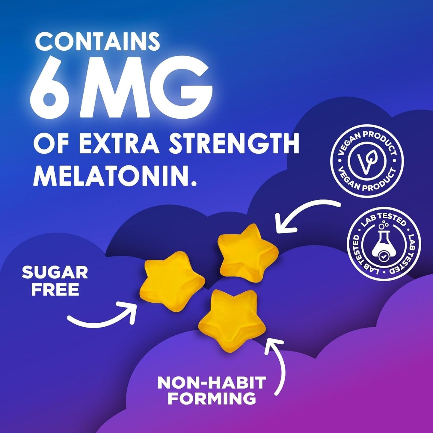 Sleep Gummies for Adults 6Mg - Natural Sleeping Gummy for Adults, Kids (60 Count)