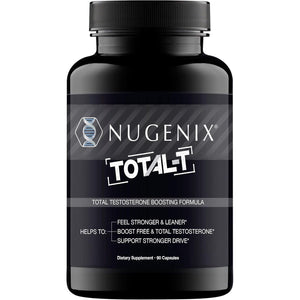 Nugenix Total-T, Free and Total Testosterone Booster Supplement for Men, 90 Count