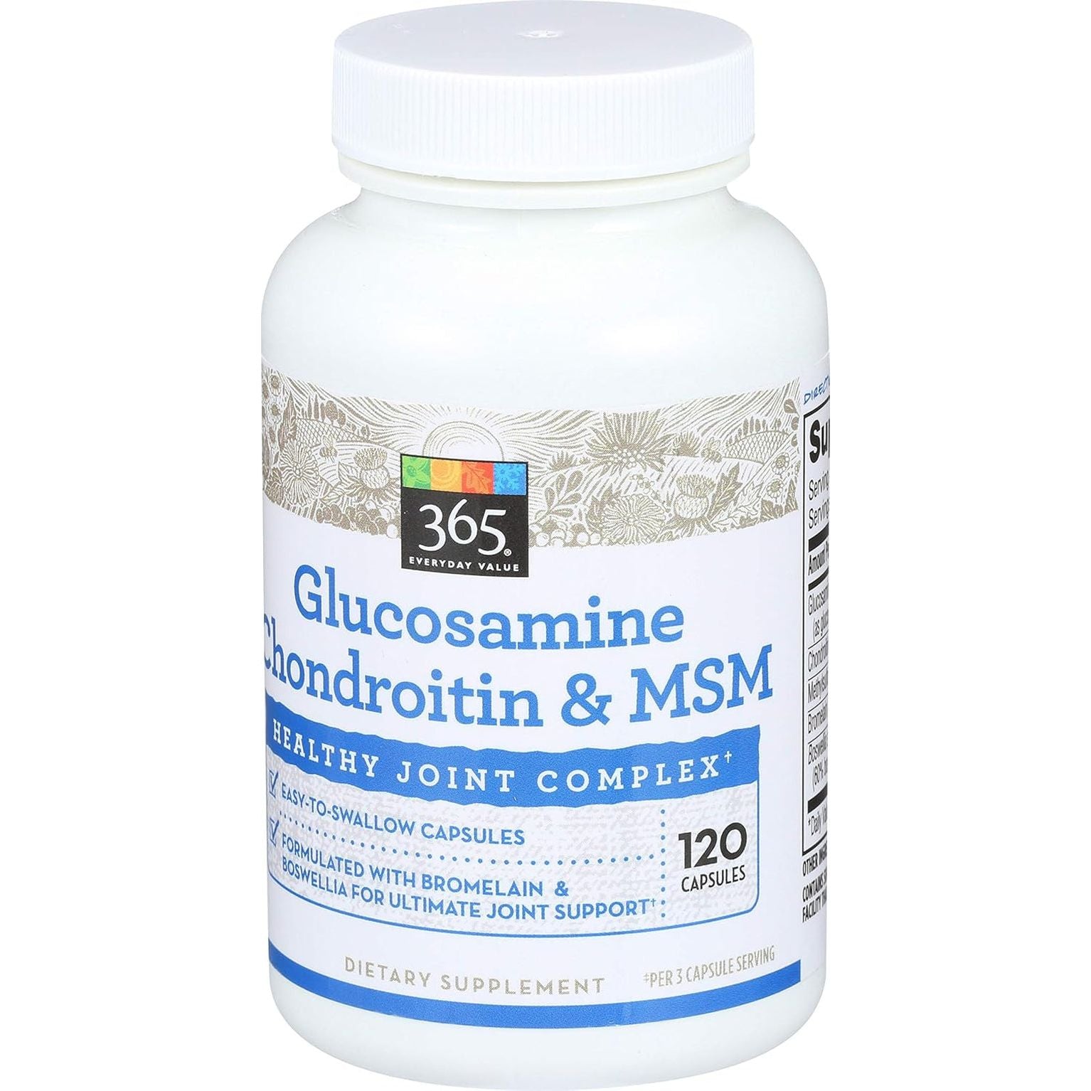 365 Everyday Value, Glucosamine Chondroitin & MSM, 120 Ct