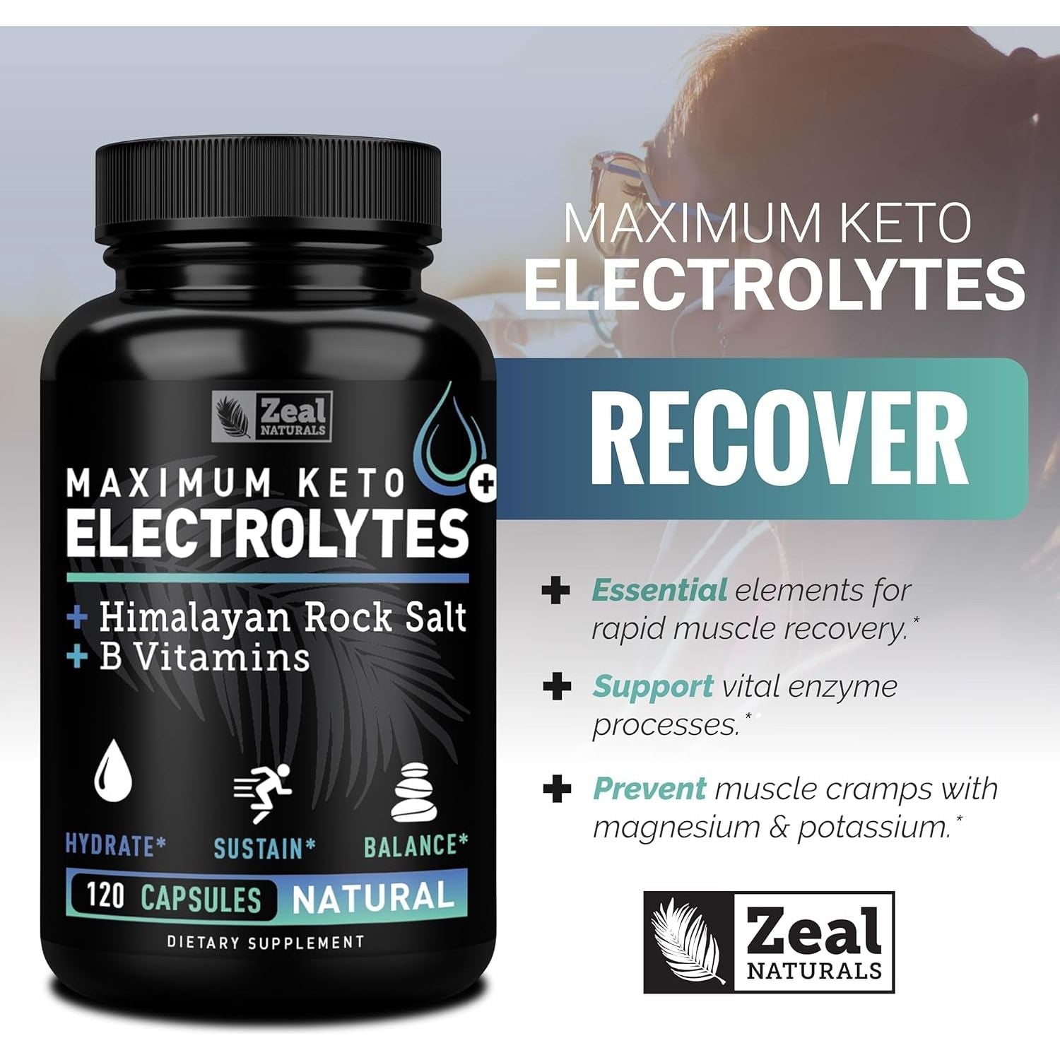 Keto Electrolyte Supplement - Maximum Keto Electrolytes Supplements Pills 120 Capsules