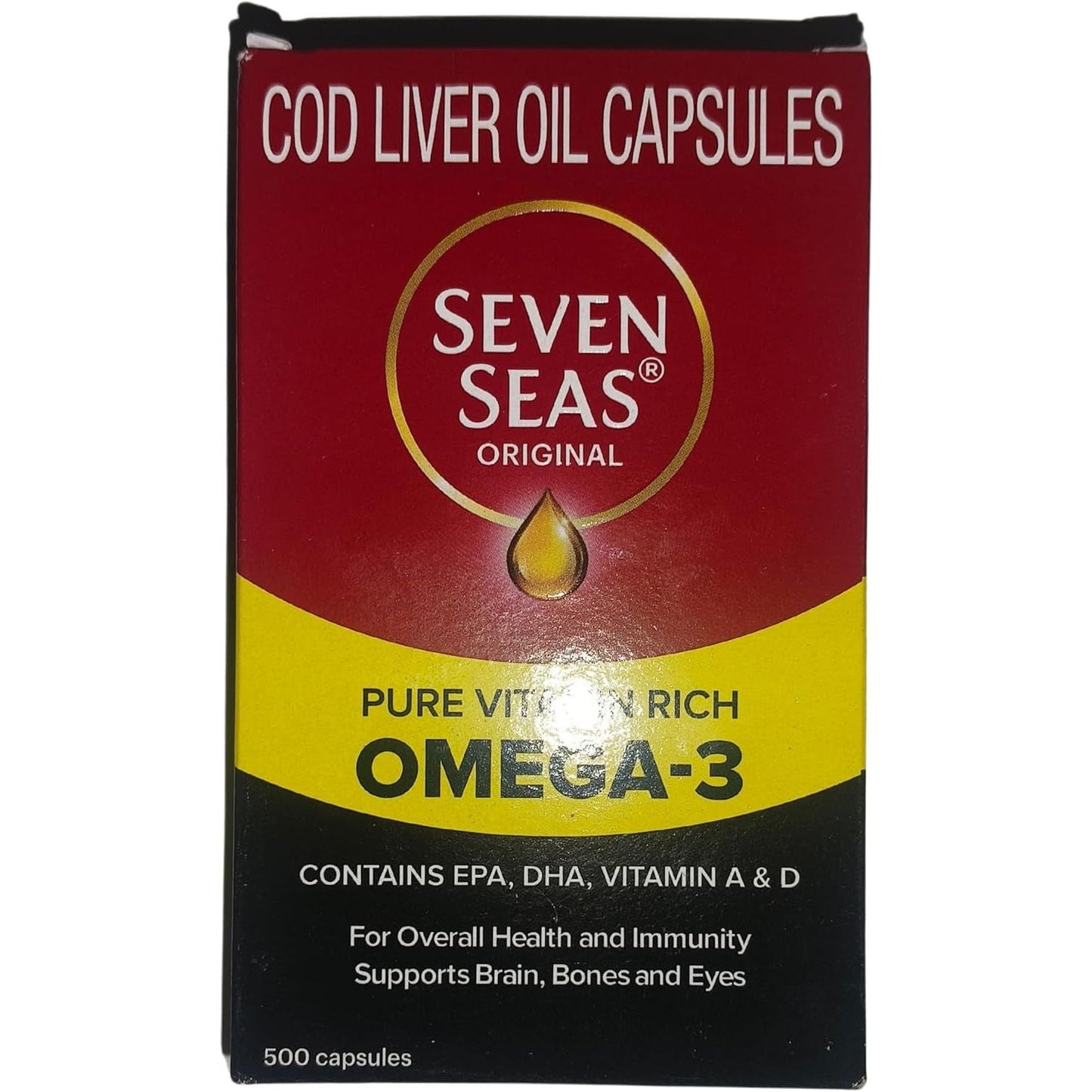 Seven Seas Cod Liver Fish Oil 500 Capsules