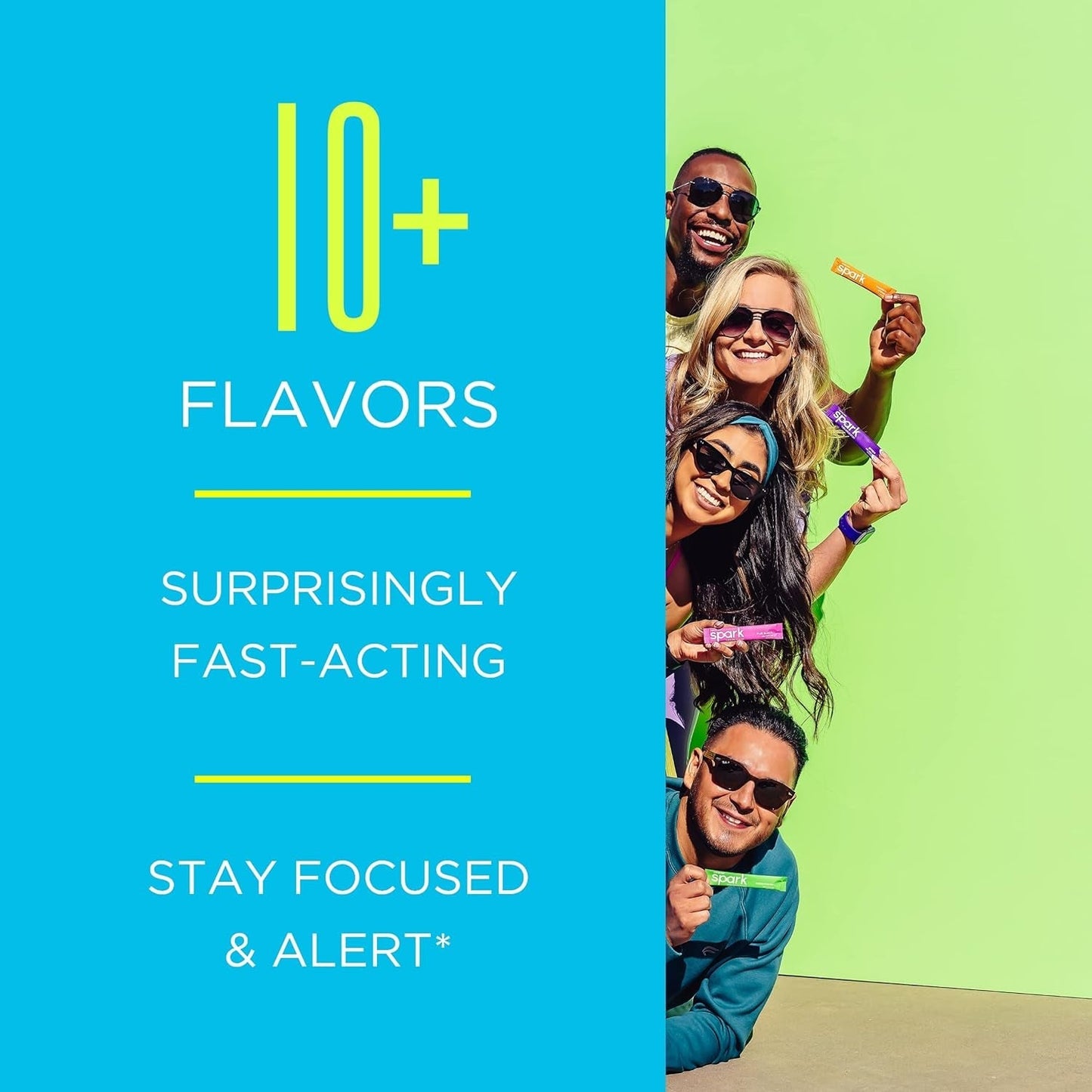 Advocare Spark Vitamin & Amino Acid Supplement - Focus & Energy Drink Powder Mix - Fruit Punch - 10.5 Oz