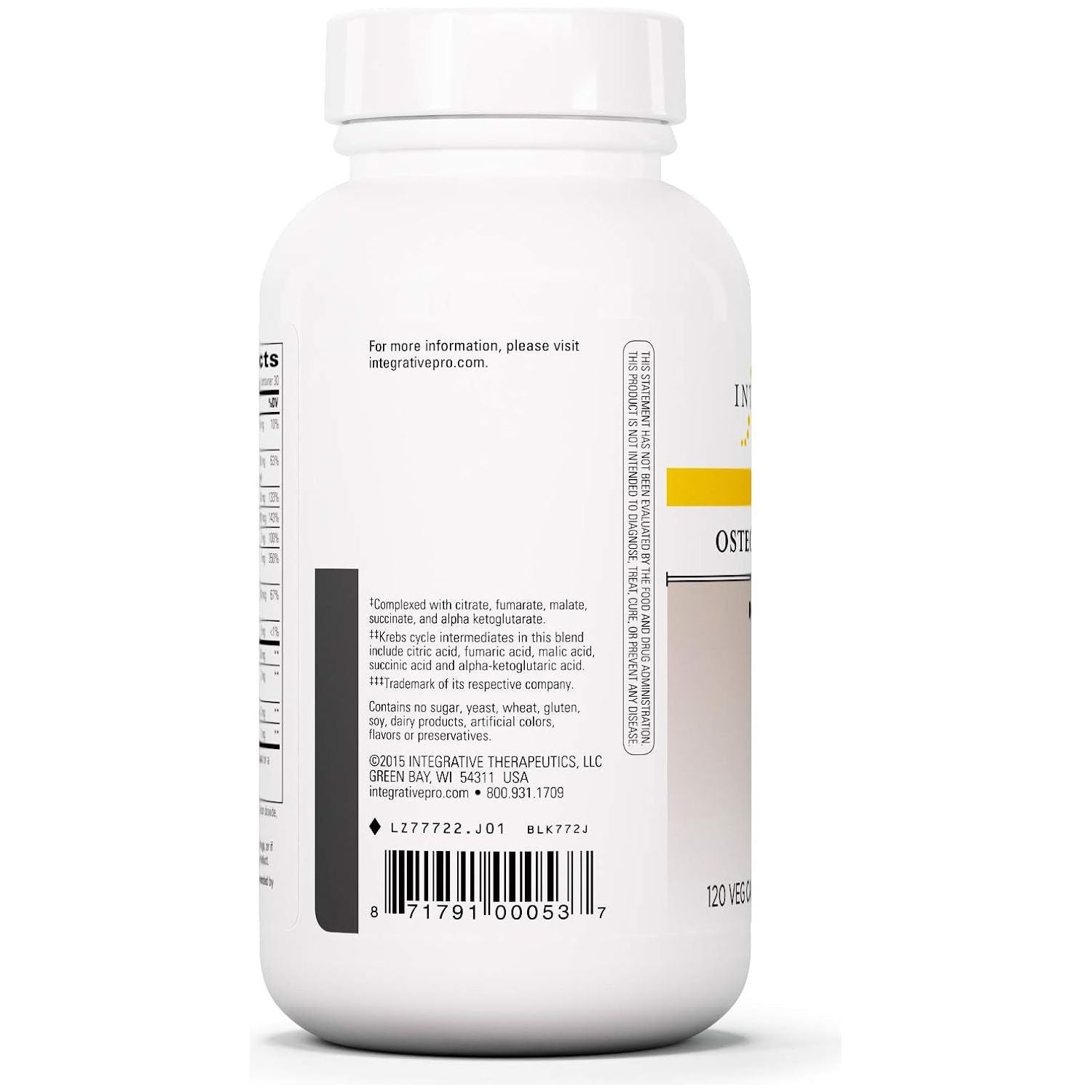 Integrative Therapeutics Osteoprime Forte - Bone Health Support with 5 Types of Calcium - 120 Capsules