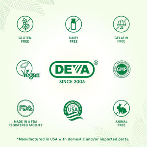 DEVA Vegan Glucosamine MSM & Chondroitin + Turmeric, CMO, Boswellia, Hyaluronic Acid & More  90 Tablets