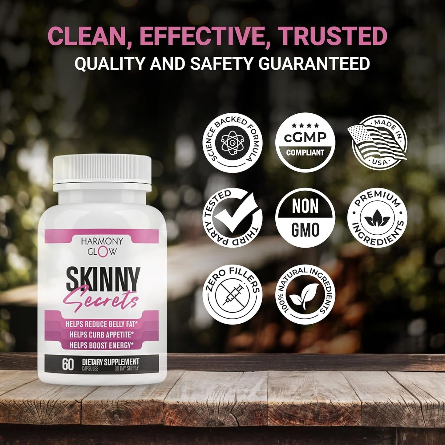 Skinny Secrets - Best Weight Loss Pills for Women | Appetite Suppressant, Belly Fat Burner, Carb Blocker 60 Capsules
