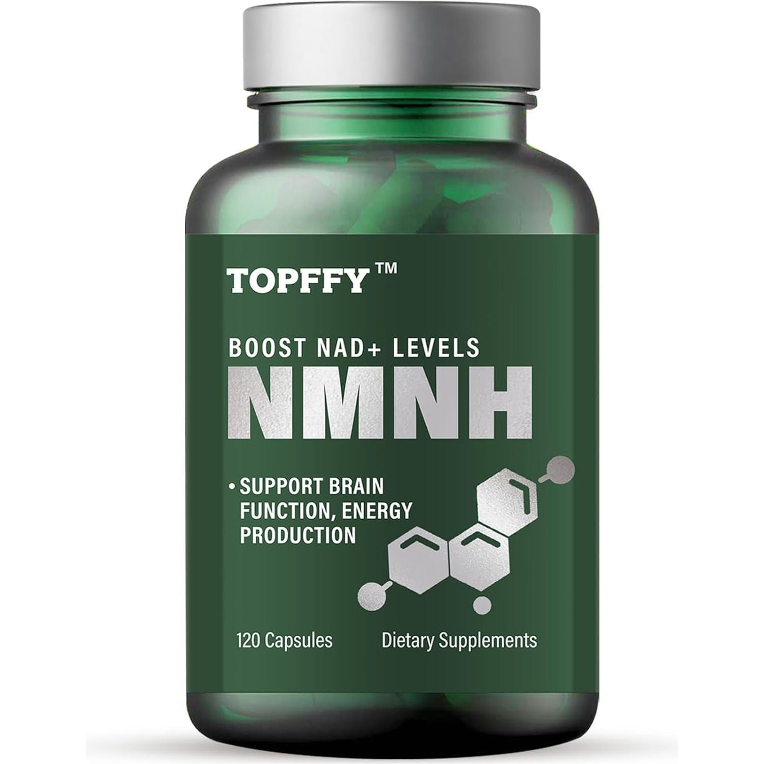 NMN Supplement Alternative-Nmnh 500Mg- for Boost NAD+ Levels, Anti-Aging, Energy and Concentration, 120 Capsules