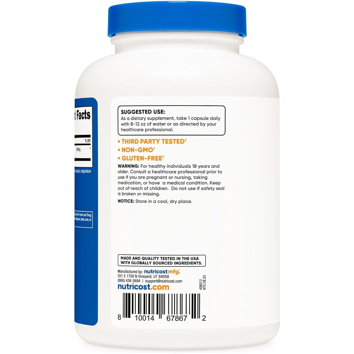 Nutricost Fadogia Agrestis (240 Capsules | 600 Mg per Serving) - Potent 10:1 Extract, Gluten Free, GMO Free Supplement