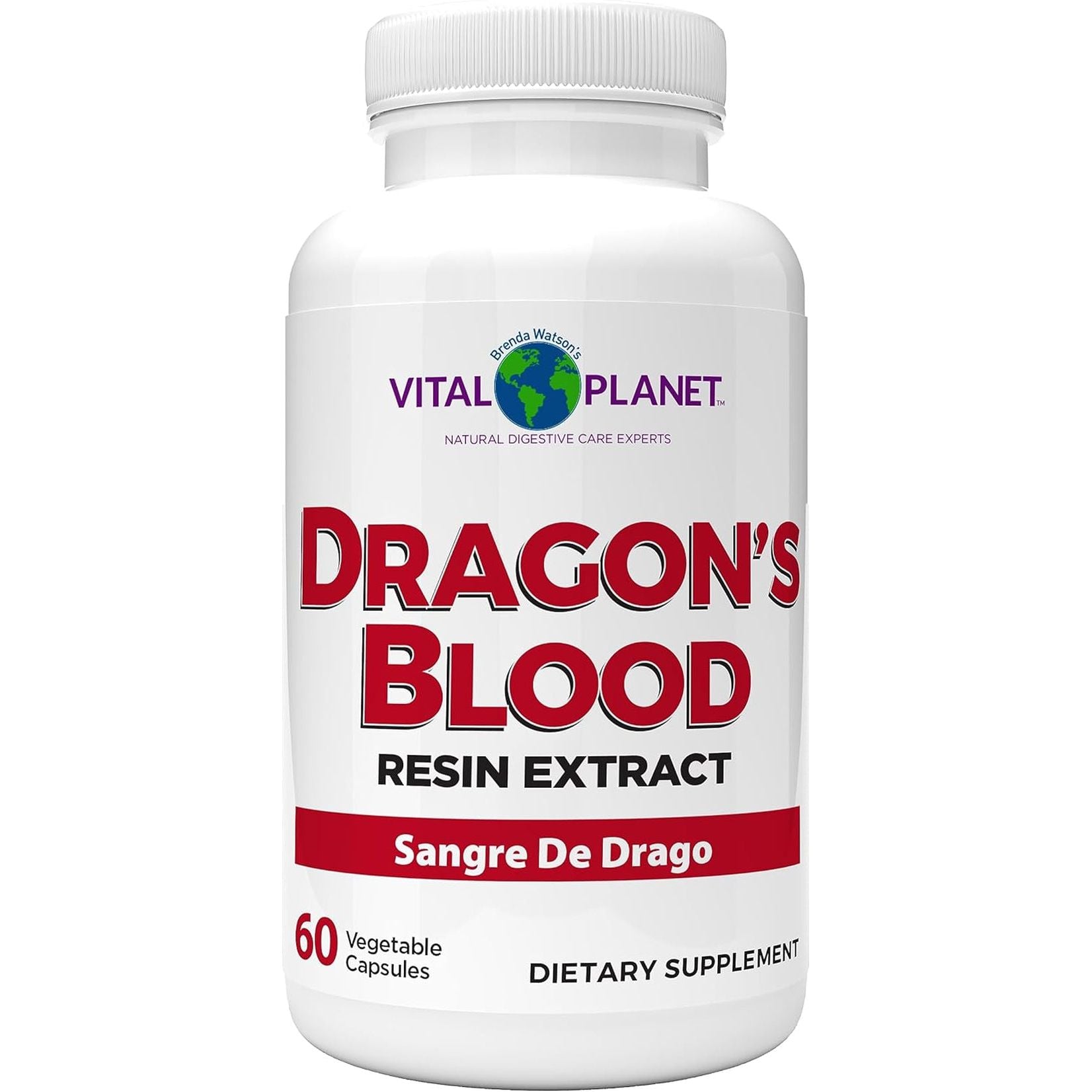 Vital Planet - Dragon'S Blood Resin Extract for Digestive Health 500Mg 60 Capsules