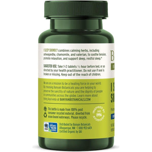 Banyan Botanicals I Sleep Soundly – Organic Herbal Sleep Supplement 90 Tablets - Suppviv