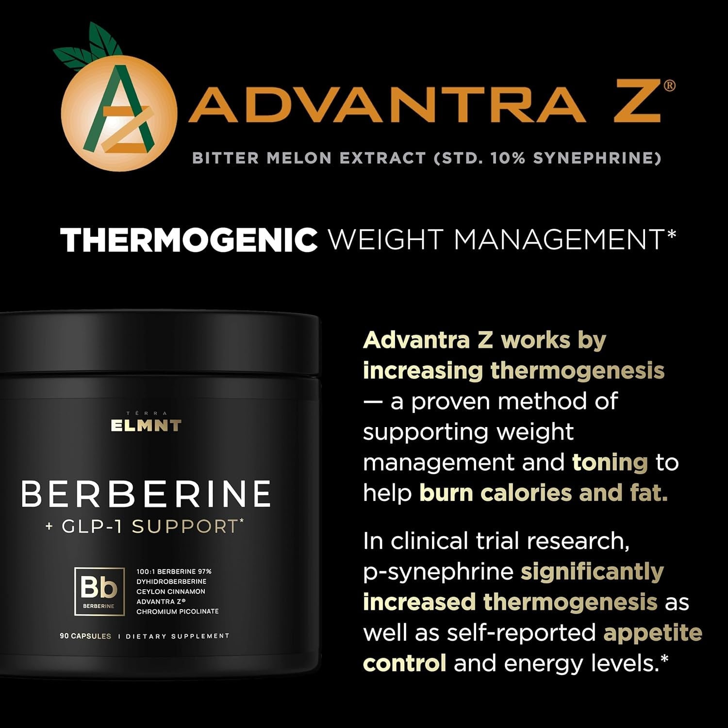 141,500Mg Berberine GLP-1 Weight Loss Supplement 100X Strength Berberine - Appetite Suppressant Pills for Women