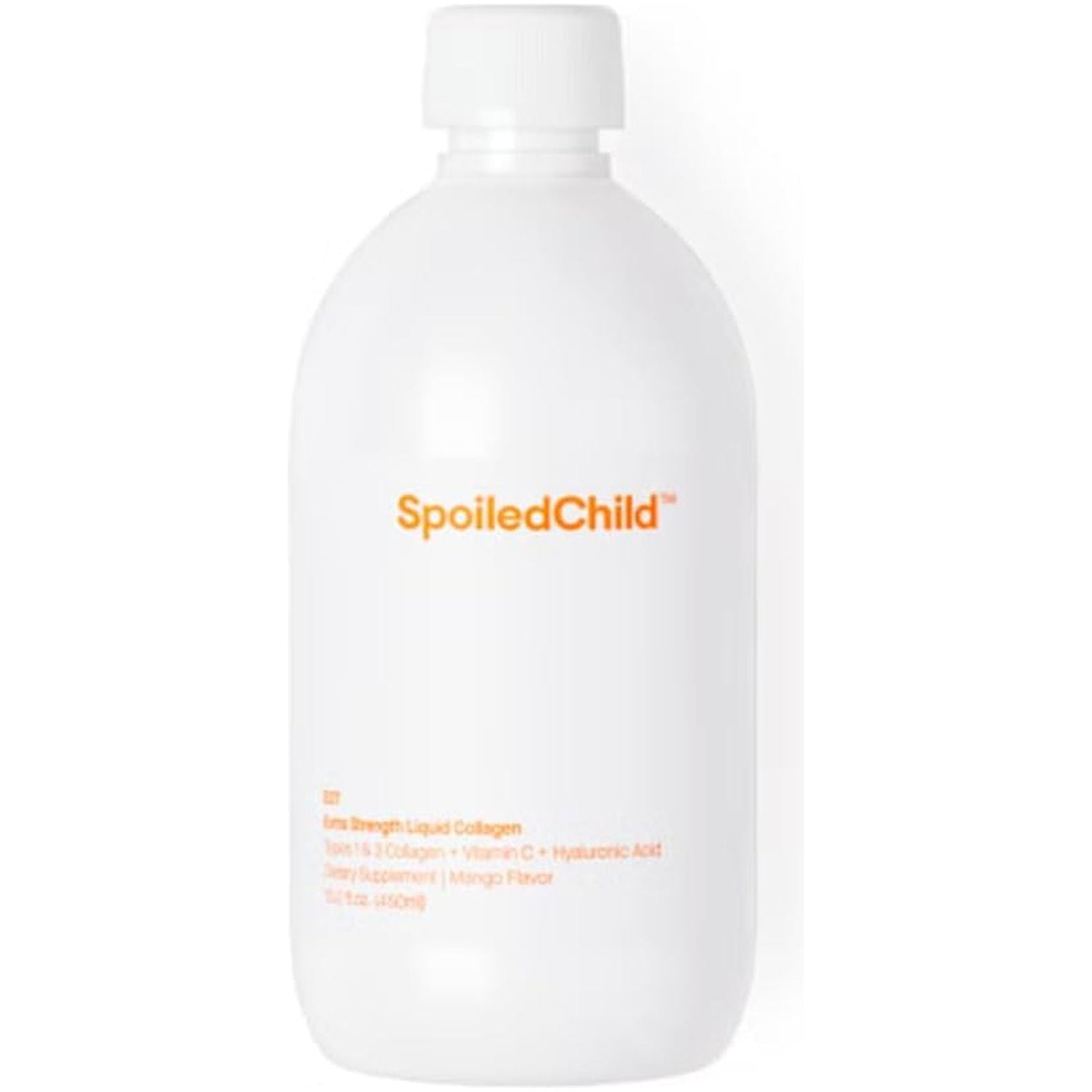 Spoiledchild Collagen Peptides + Vitamin C + Hyaluronic Acid Liquid Collagen Mango Flavor 400 Ml (13.5 Fl Oz)