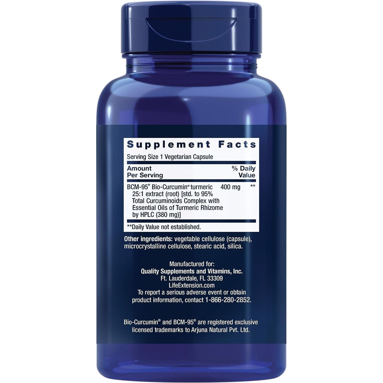 Life Extension Super Bio-Curcumin Turmeric Extract – Highly-Absorbable Curcumin for Whole-Body Health Support –  60 Capsules