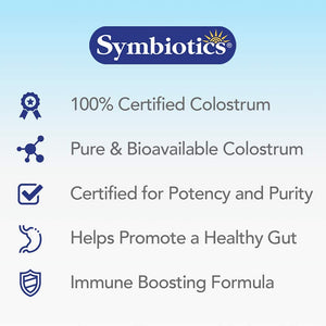 Symbiotics Colostrum 240Ct Vegetable Capsules - Immunity Support