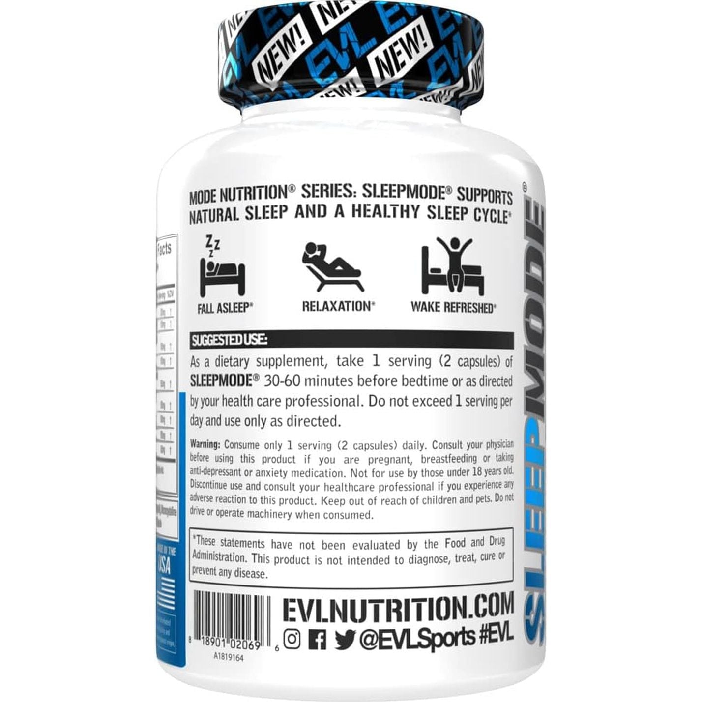 Evlution Nutrition Herbal Complex Sleep Supplements 30 Servings