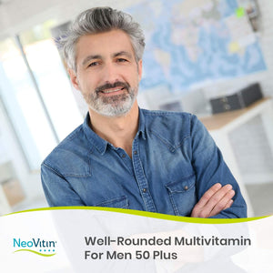 Men'S 50+ Multivitamin/Multimineral with Vitamin B, Vitamin D, Calcium Asian Ginseng Root Powder & More