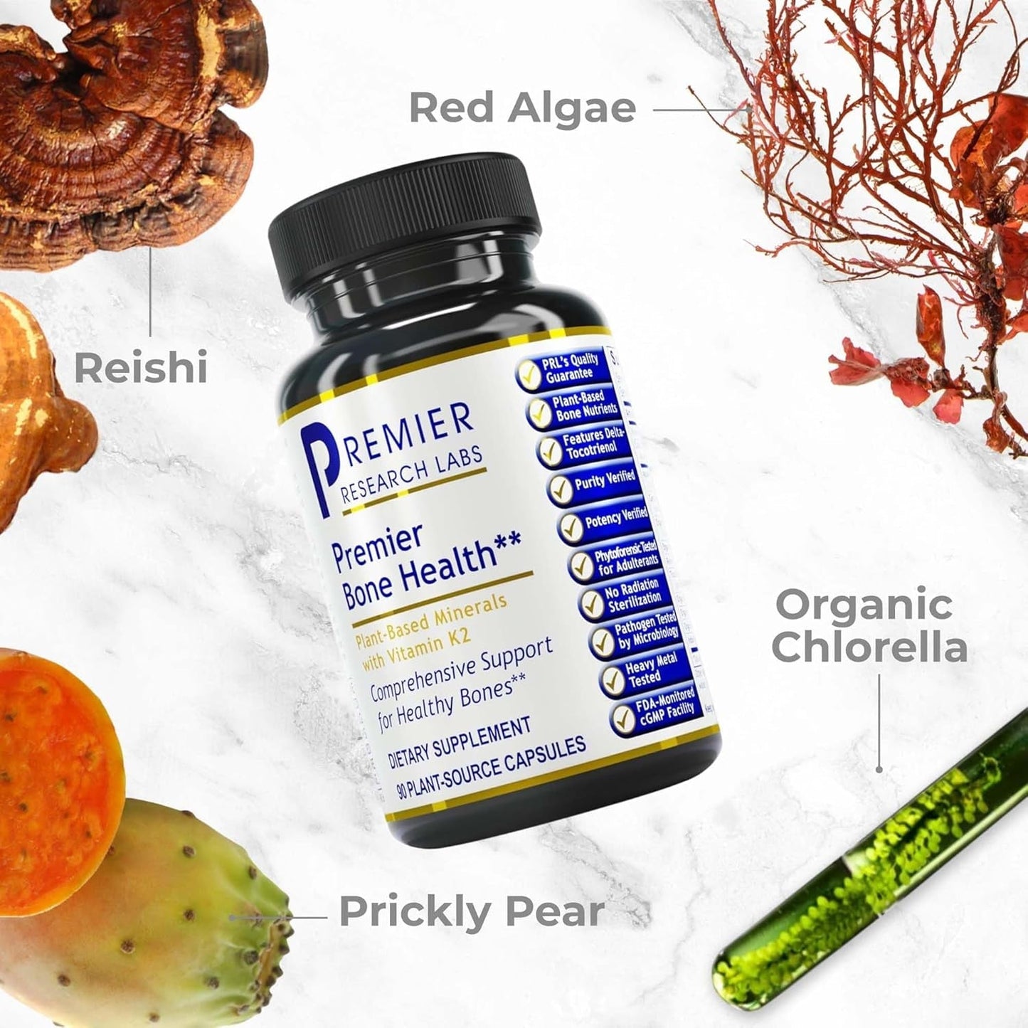 Premier Research Labs Premier Bone Health with Vitamin K2 - 90 Capsules