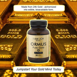 Ormus Gold Capsules Monoatomic Elements with Adaptogens Maca and Ashwaganda - 60 Vegan Capsules