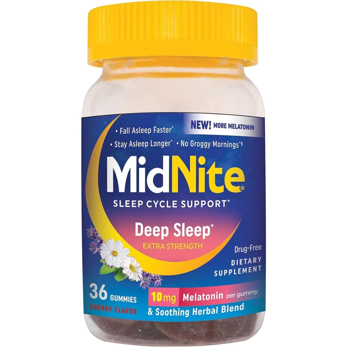 Midnite Deep Sleep Extra Strength - 10 Mg Melatonin Sleep Aid 36 Gummies