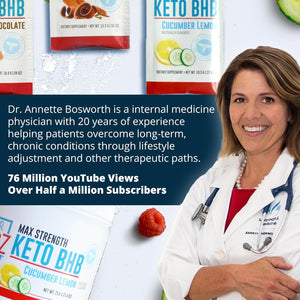 Dr. Boz - Keto BHB Powder - Increase Energy & Reduce Cravings 9.6Oz/20 Servings (Raspberry Lemonade)
