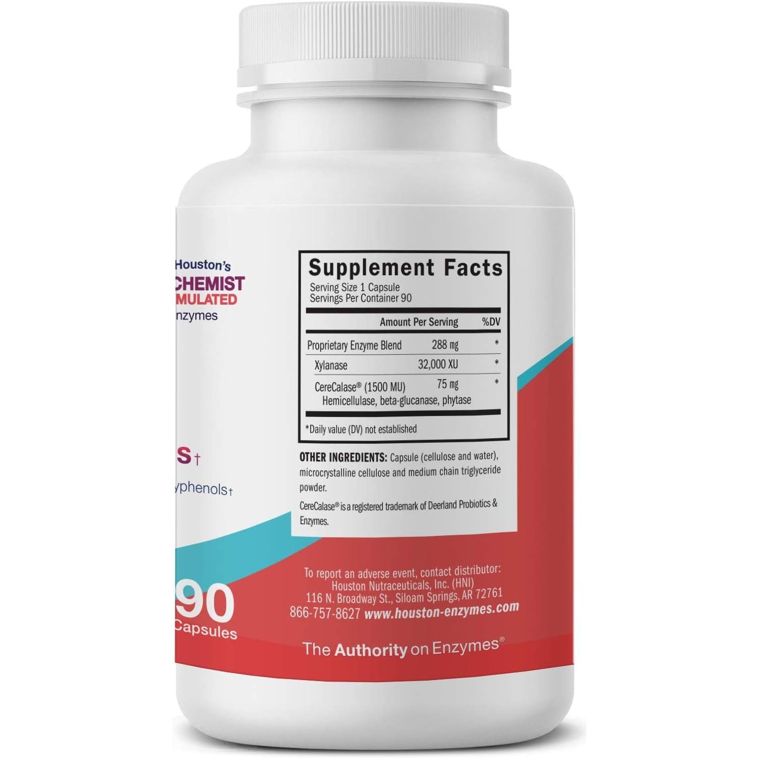 – No-Fenol Enzyme for Polyphenolic Foods  – Enhances Breakdown of Fruits & Vegetable Fiber 90 Capsules