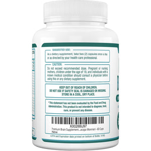 Purely Optimal Brain Supplement for Memory and Focus - 60 Capsules