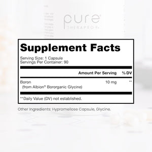 Pure Therapro Rx Bio Boron 10Mg for Bone Health, Joint Flexibility, Cardiovascular Function & Immunity Support 3 Months Supply