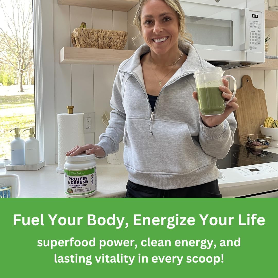 Paradise Herbs ORAC Energy Protein & Greens Powder, Antioxidant Power of 24 Servings