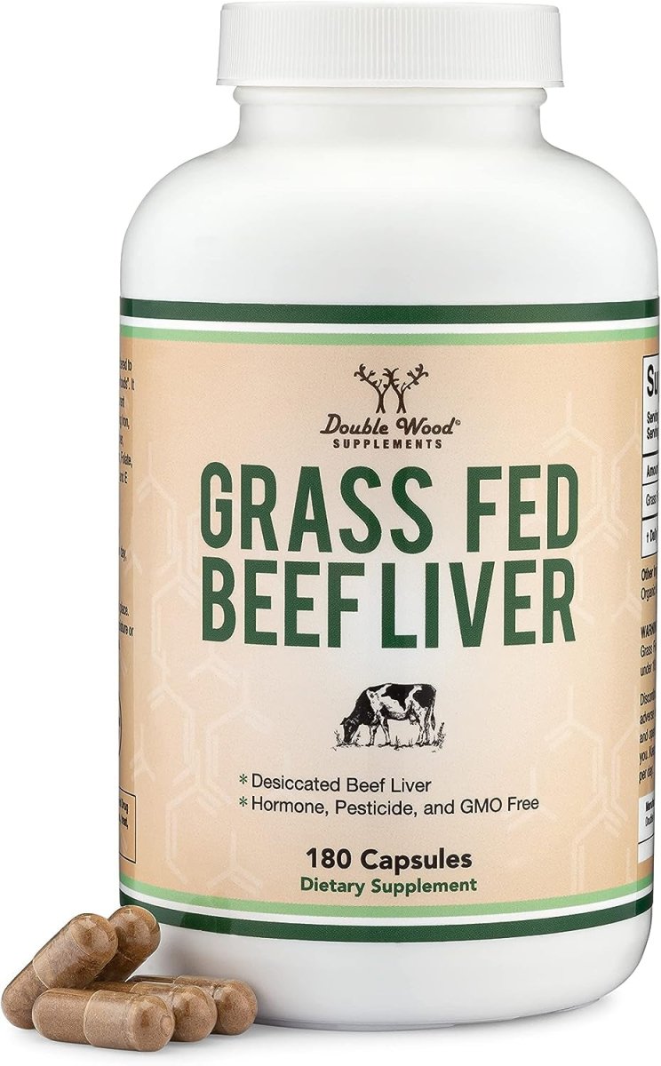 Beef Liver Capsules 1000Mg of Grass Fed 180 Capsules - Suppviv