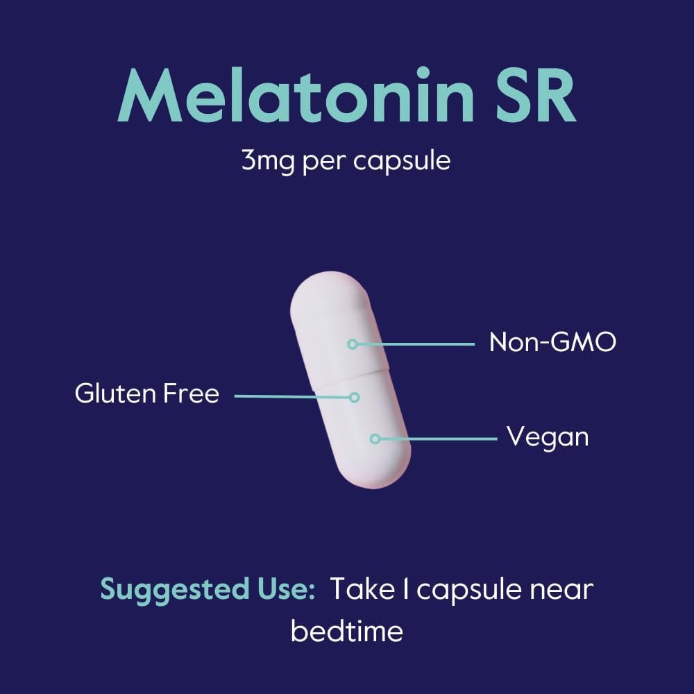 BESTVITE Melatonin SR 3Mg - Extended Release Melatonin (120 Capsules) - Suppviv