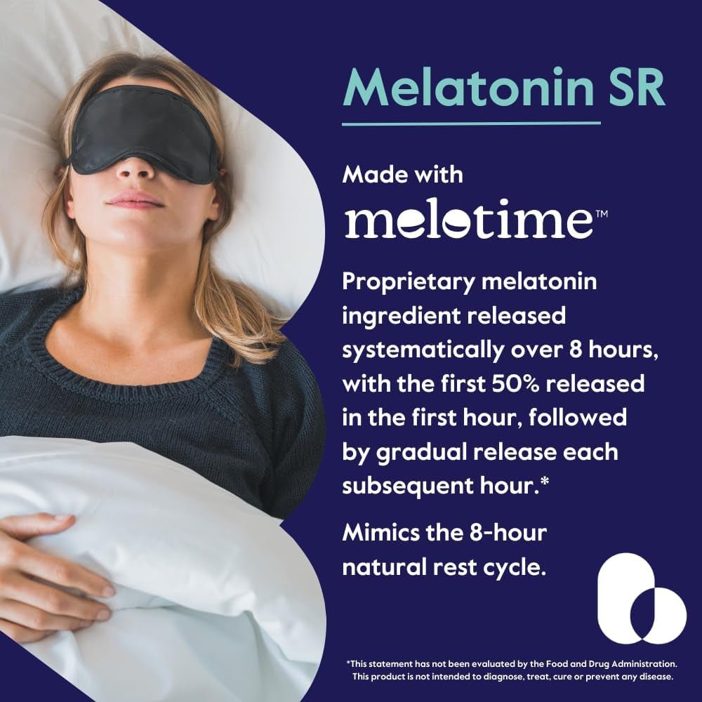 BESTVITE Melatonin SR 3Mg - Extended Release Melatonin (120 Capsules) - Suppviv