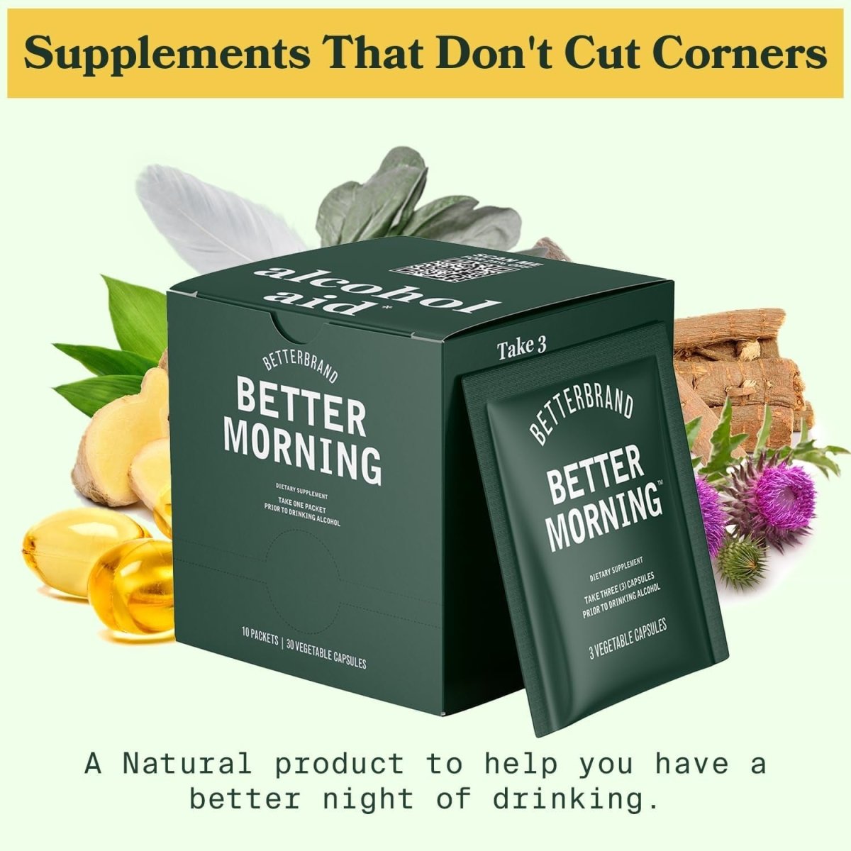 Betterbrand Bettermorning All - Natural Ingredients (10X Single Serving Packets) - Suppviv