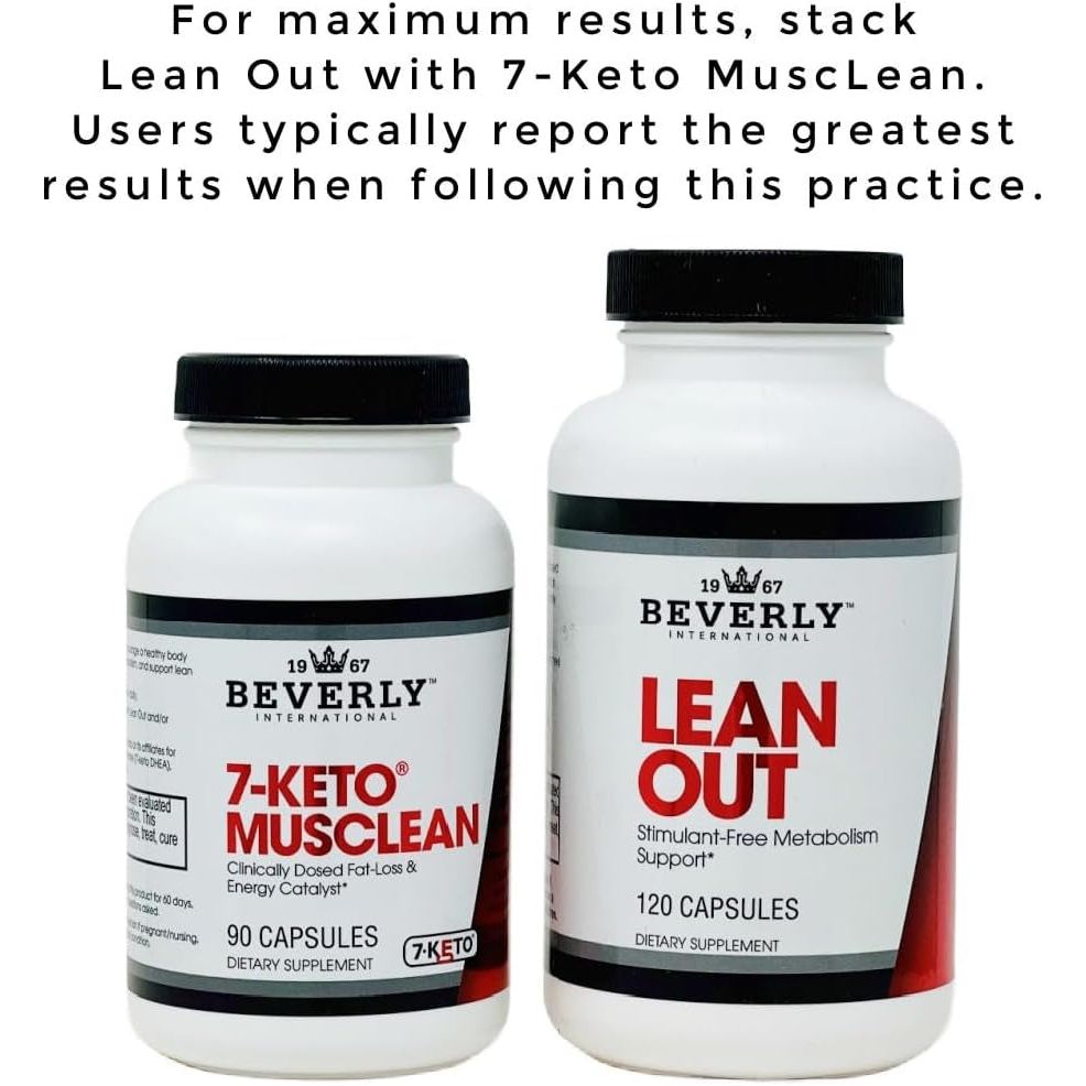 Beverly International Lean Out 120 Caps. Fat Burner with Metabolic Support - Suppviv