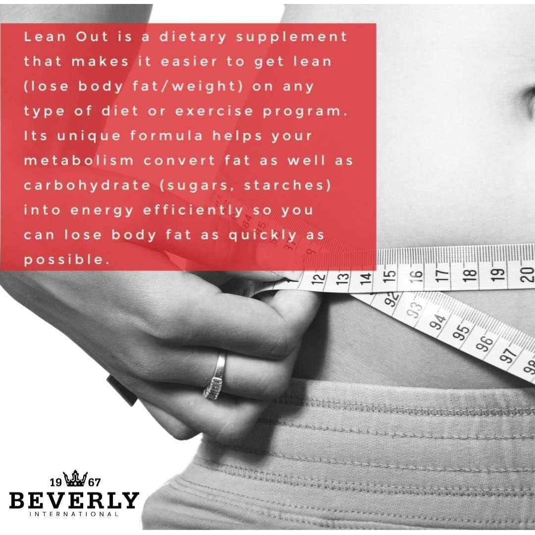 Beverly International Lean Out 120 Caps. Fat Burner with Metabolic Support - Suppviv