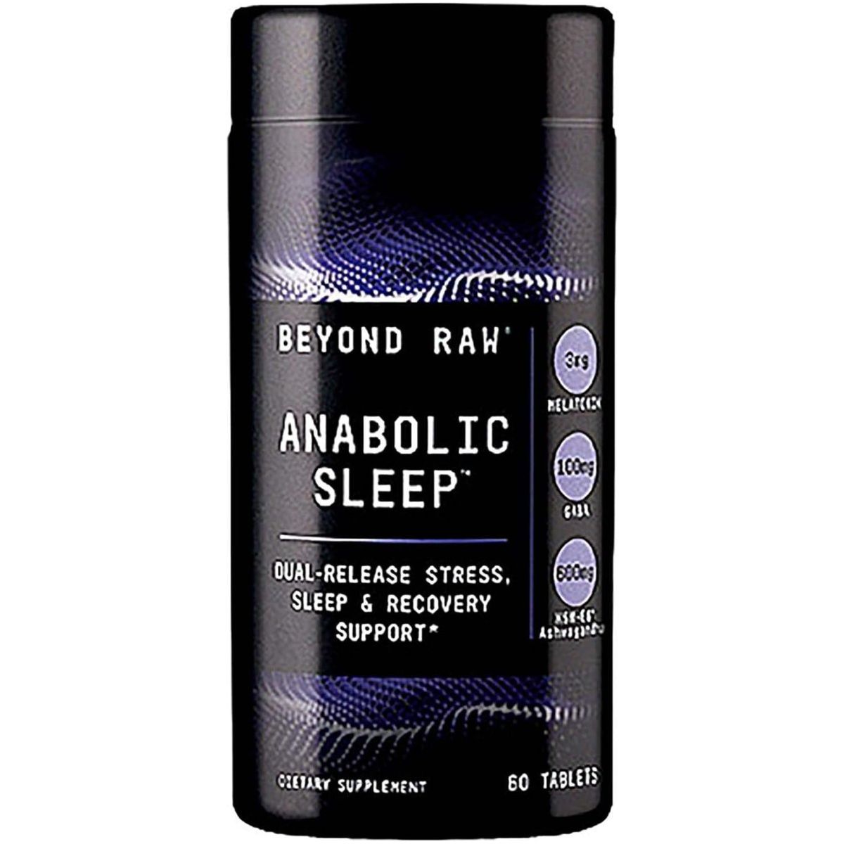 BEYOND RAW Anabolic Sleep - Duel - Release Stress, Sleep, & Recovery Support | 60 Count - Suppviv