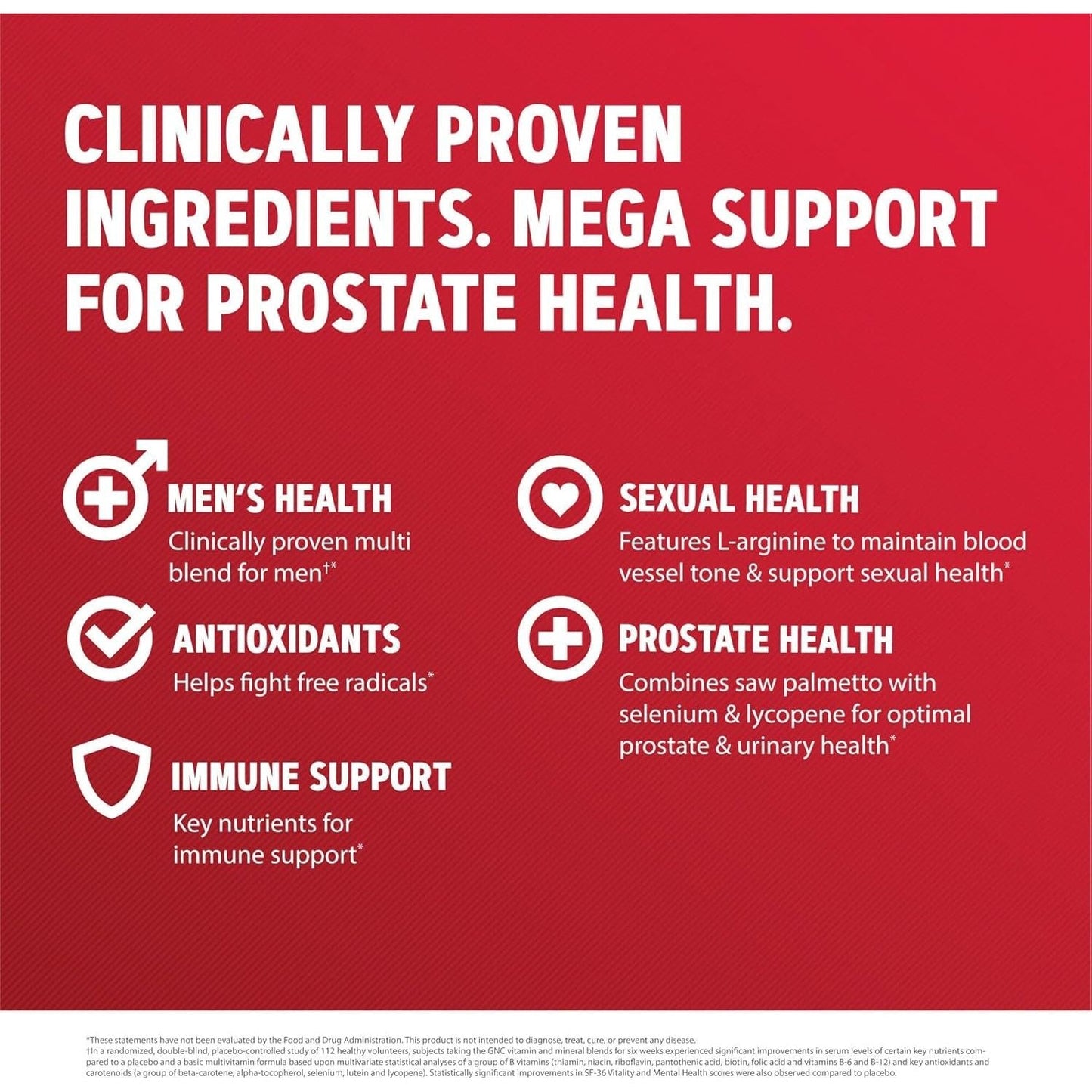 GNC Mega Men Prostate and Virility | Supports Optimal Sexual Health and Prostate Health | 90 Caplets