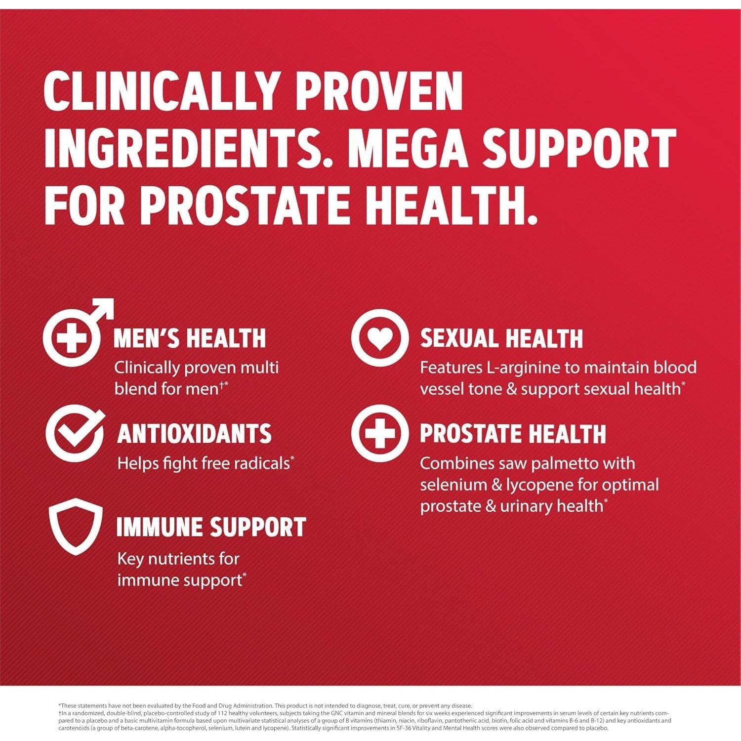 GNC Mega Men Prostate and Virility | Supports Optimal Sexual Health and Prostate Health | 90 Caplets