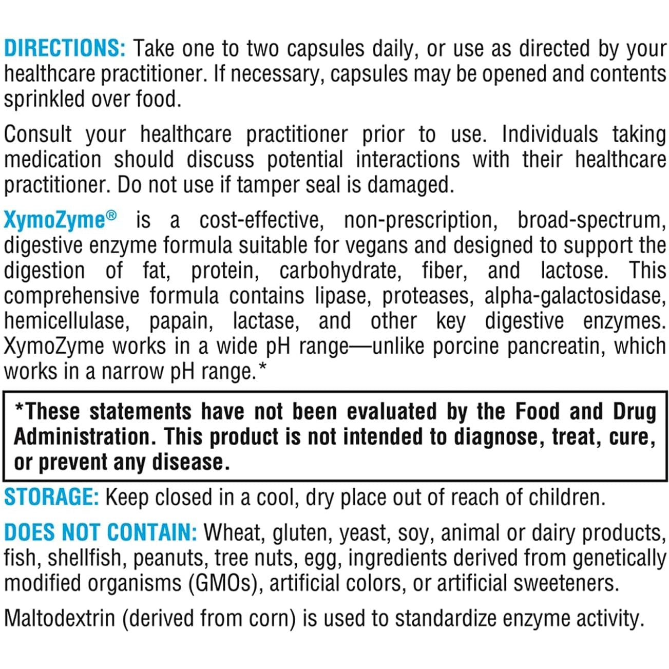 XYMOGEN Xymozyme- Plant-Based Digestive Enzymes - Support Gut Health + Nutrient Absorption (120 Capsules)