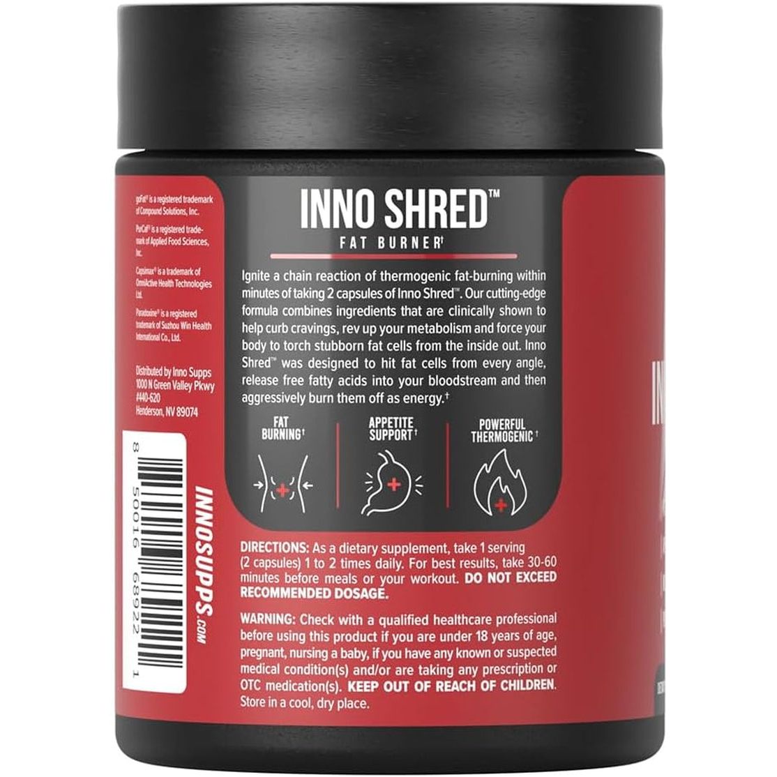 Inno Shred Fat Burner for Men and Women (60 Capsules) (With Stimulant)