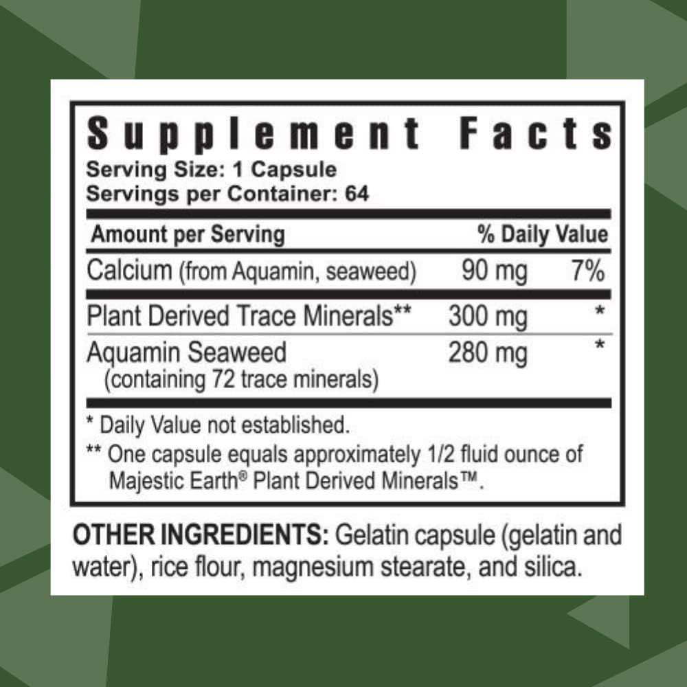 Youngevity Ultimate Mineral Caps™ - 70+ Essential Full Spectrum Trace Minerals (64 Capsule)
