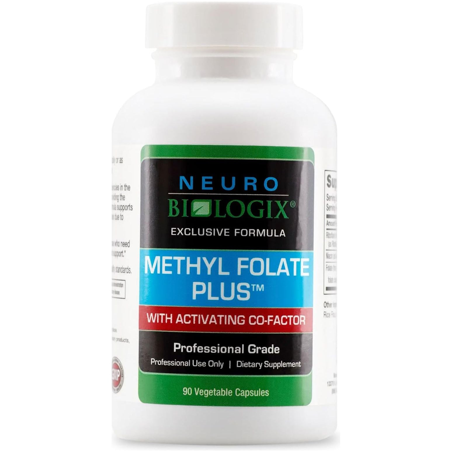 Methyl Folate plus - Advanced Blend of L-5-Methylfolate, Folinic Acid & B Vitamins for Methylation Support
