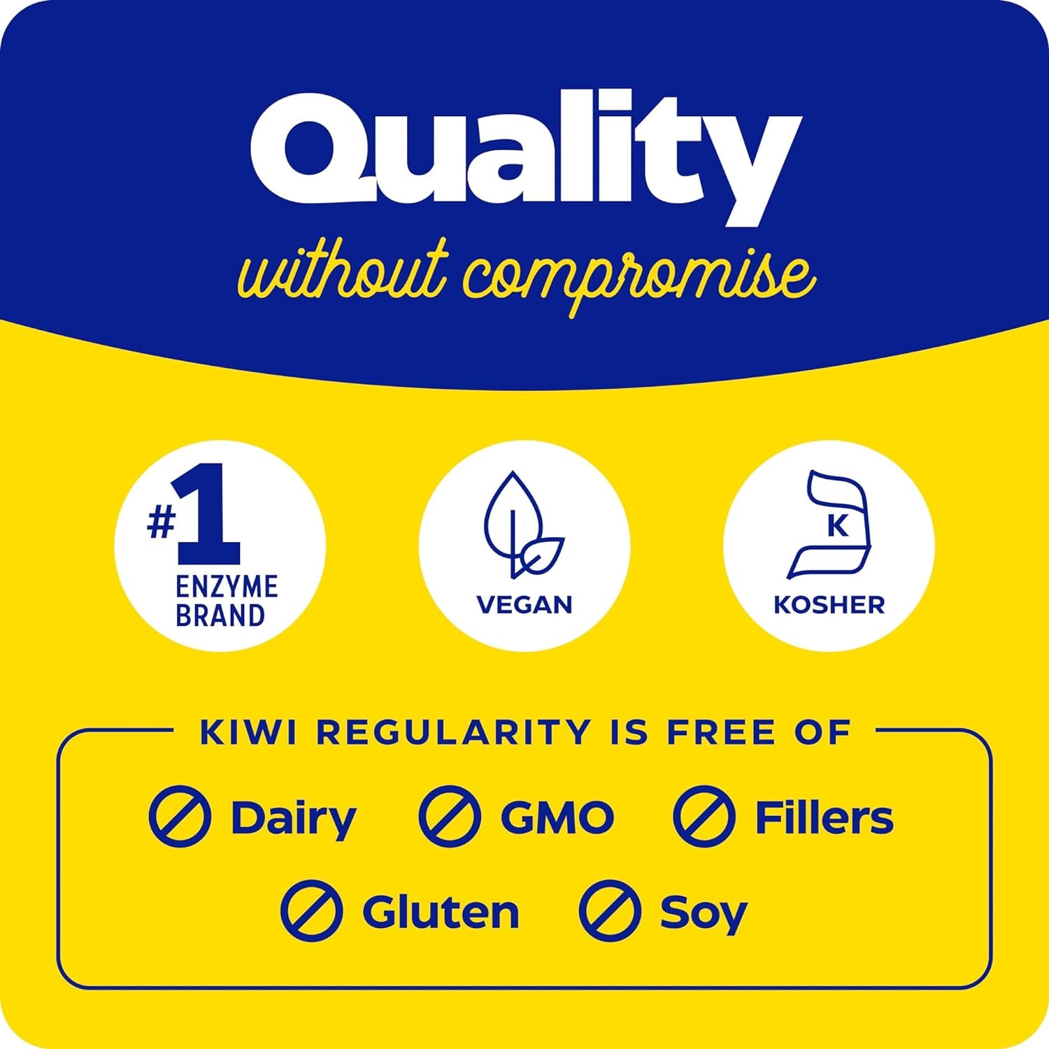 Enzymedica, Kiwi Regularity, Supports Regular Bowel Movements, Relieves Occasional Constipation, Gas & Bloating, 30 Count