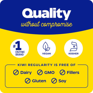 Enzymedica, Kiwi Regularity, Supports Regular Bowel Movements, Relieves Occasional Constipation, Gas & Bloating, 30 Count