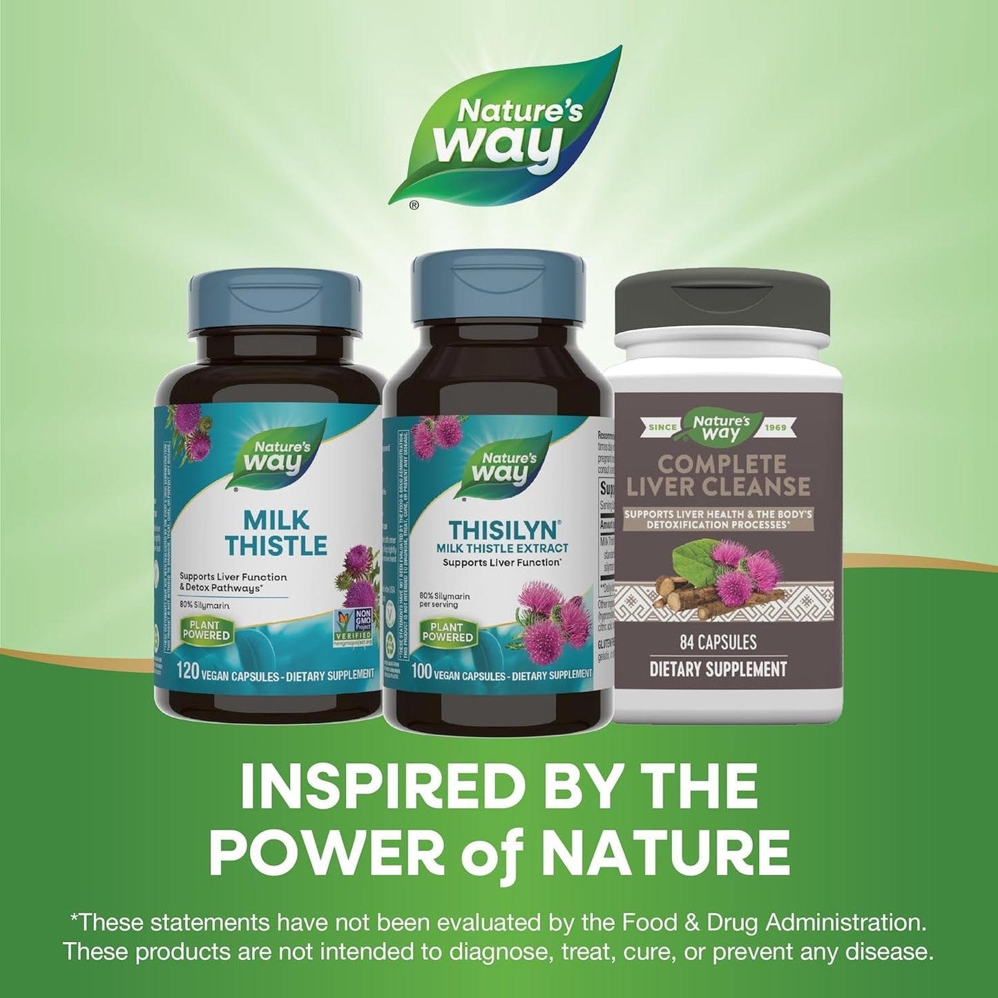 Nature'S Way Thisilyn with Standardized Milk Thistle Extract, Supports Liver Function*,100 Capsules 