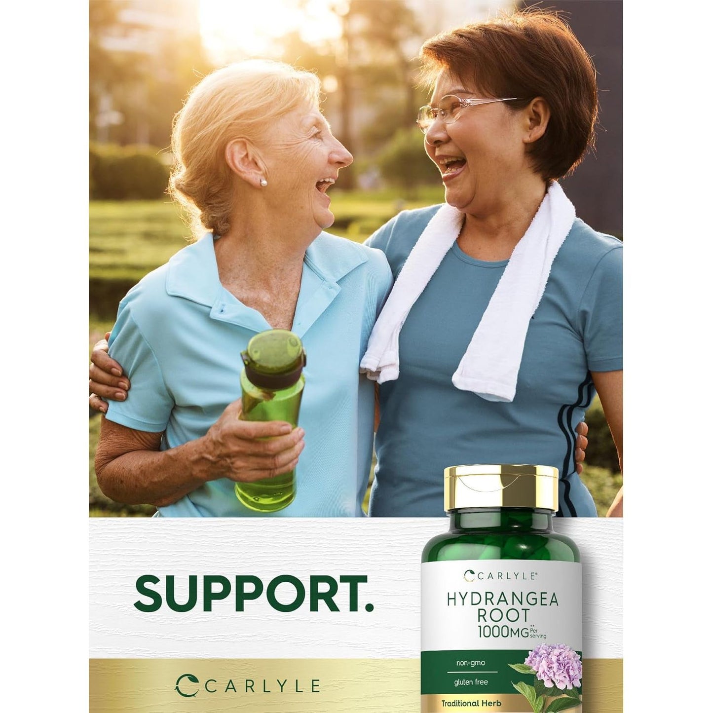 Carlyle Hydrangea Root Capsules | 1,000Mg | 100 Count | Non-Gmo, Gluten Free Extract