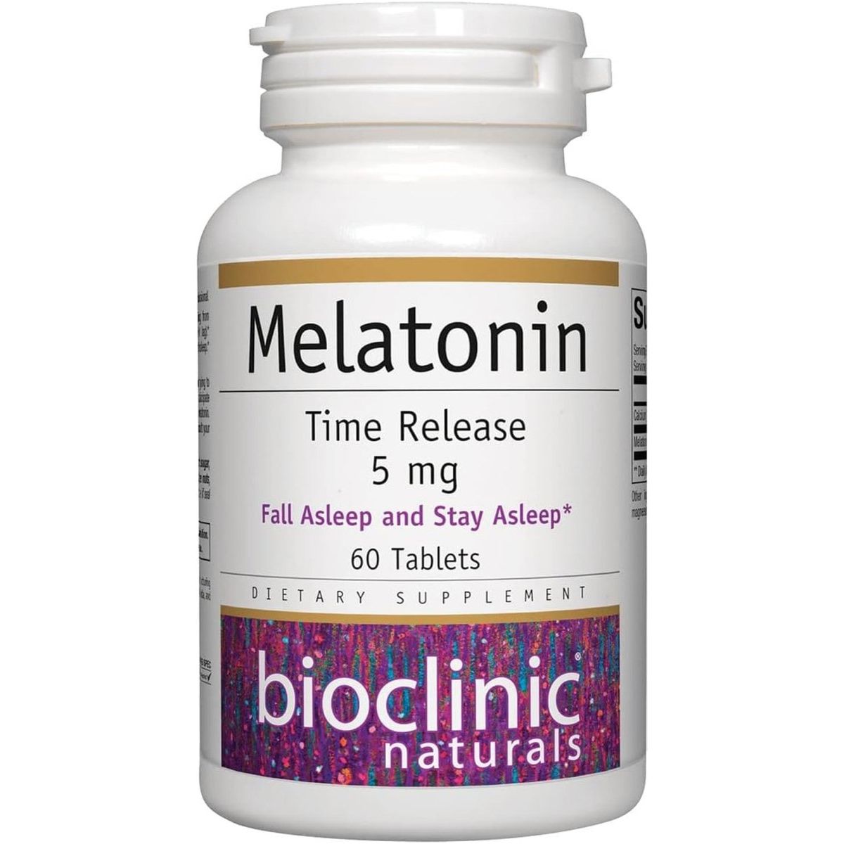 Bioclinic Naturals, Melatonin Time Release 5 Mg 60 Tabs - Suppviv