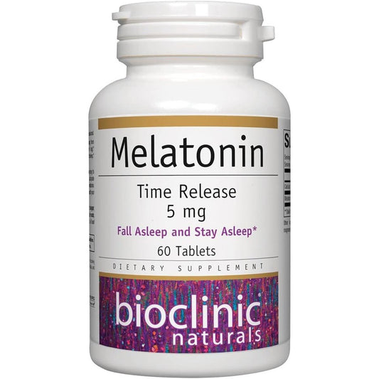 Bioclinic Naturals, Melatonin Time Release 5 Mg 60 Tabs - Suppviv