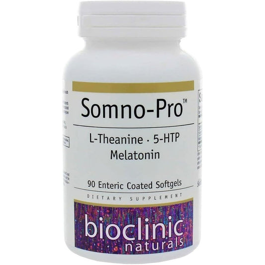 Bioclinic Naturals, Somno - Pro 90 Gels with Melatonin, 5HTP, and L - Theanine - Suppviv